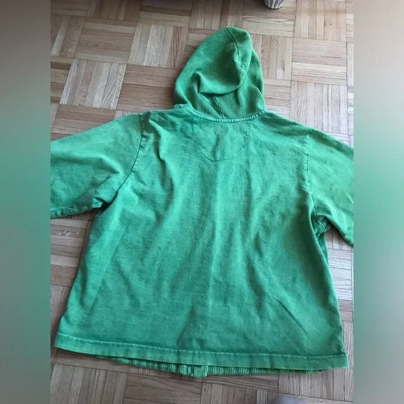 Michael Leu Collection (Boutique) Sweater Cardigan, 100% Cotton, Sweet Pea - XL - Picture 10 of 12